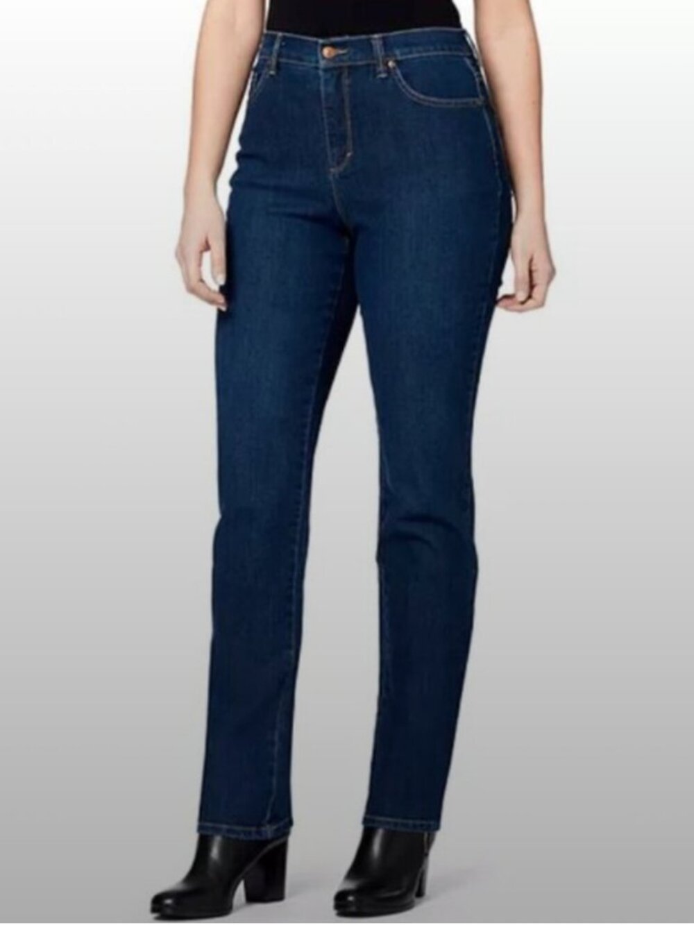 Gloria Vanderbilt Amanda Jeans Plus Size 18 Comfort Stretch Mid Rise Medium Wash